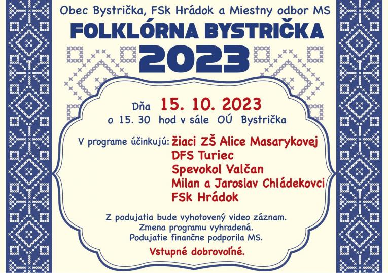 Folklórna Bystrička 2023
