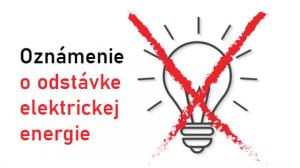 Oznámenie o odstávke elektriny  1